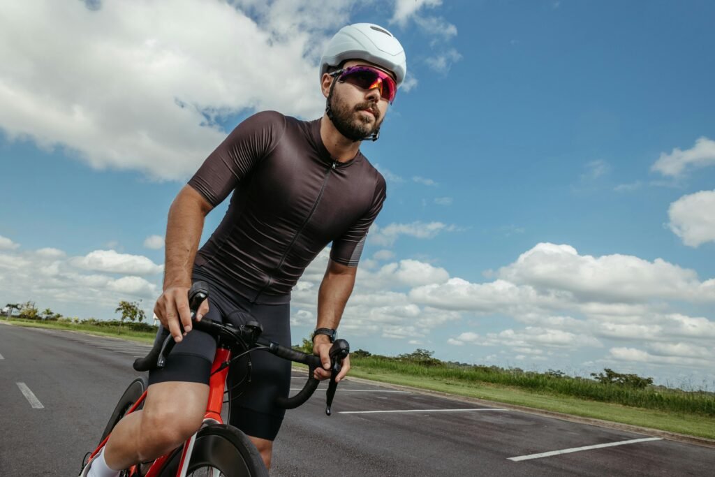 Lunettes de vélo illustrant un avis sur un modèle Decathlon