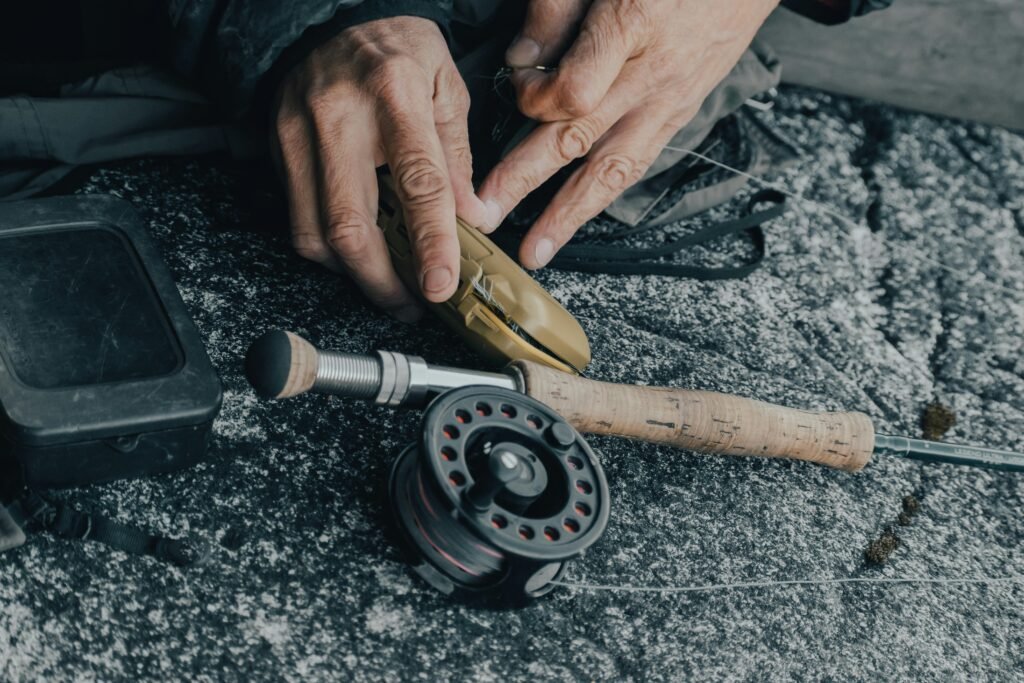 Ligne de pêche illustrant un avis sur un accessoire Decathlon